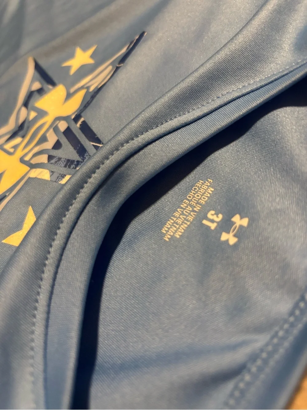 Under Armour long-sleeve top & bottom set star theme w/ blue camo printed pants